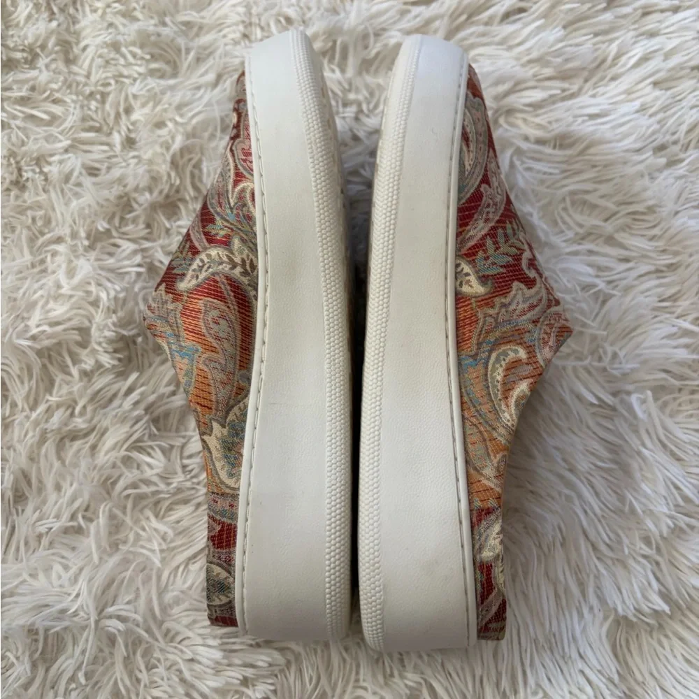Free People Wynwood Autumn Paisley Print Platform Slip On Sneaker - Size 38